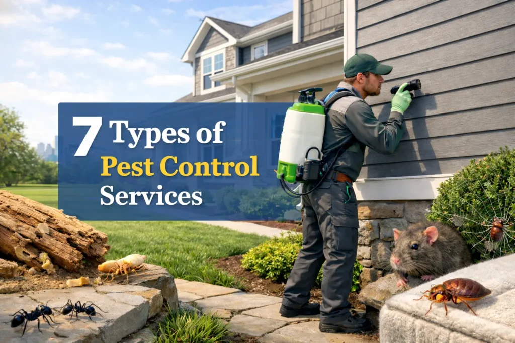 7 Types of Pest Control Services