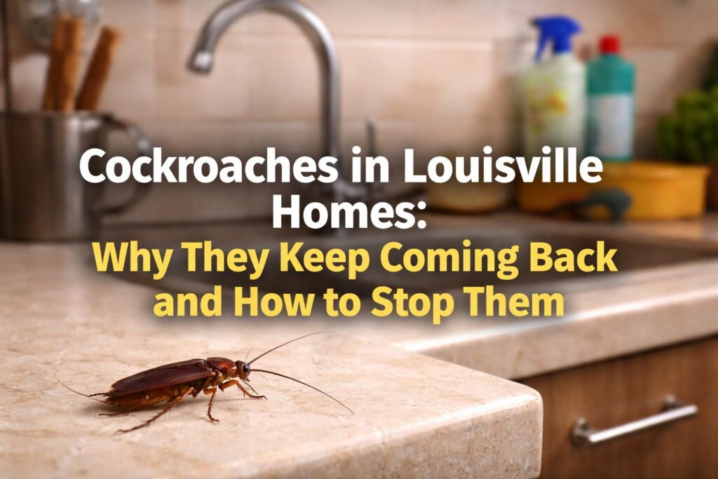 Cockroaches in Louisville Homes Why They Keep Coming Back and How to Stop Them