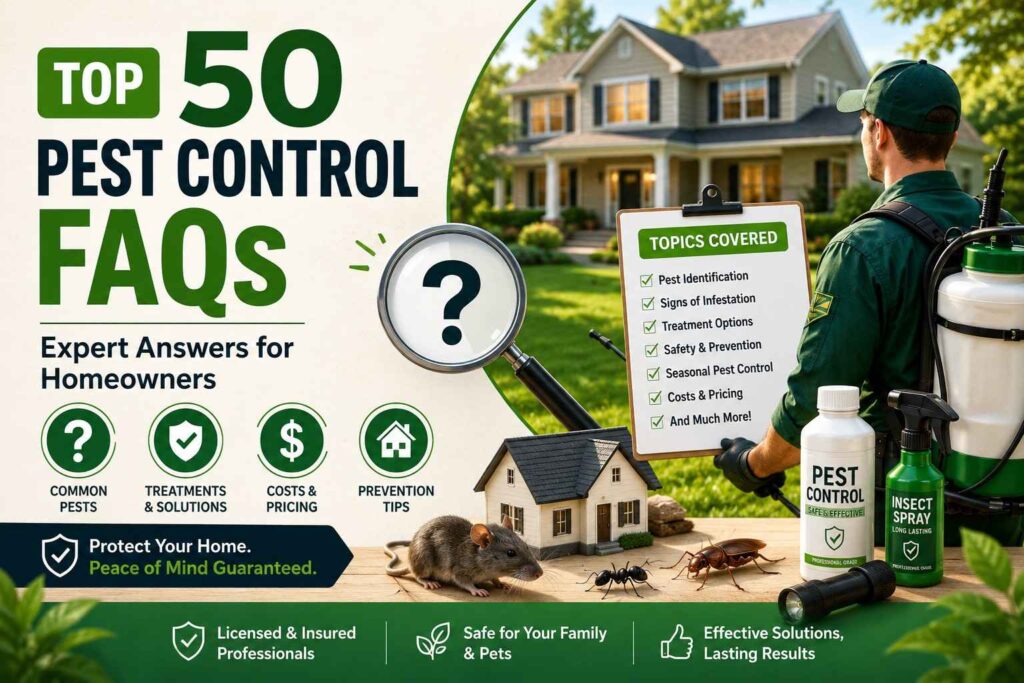 Top 50 Pest Control FAQs